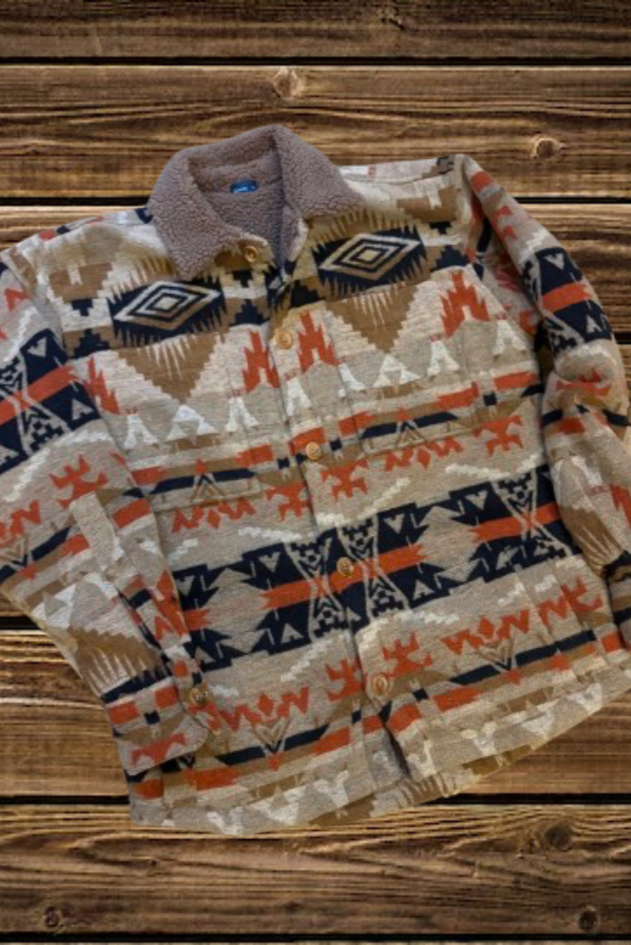 Campera Azteca Beige