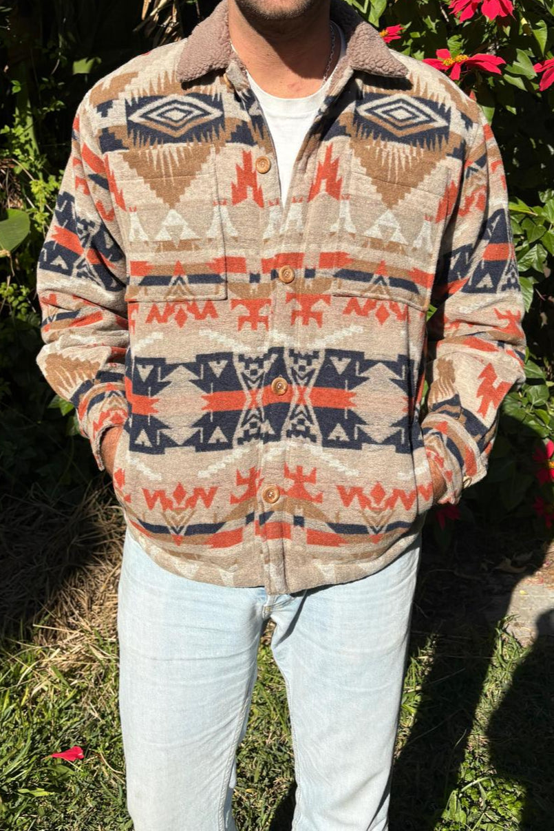 Campera Azteca Beige