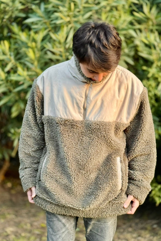 Buzo Sheep Beige y Verde